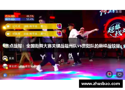 焦点战报：全国街舞大赛关键战福州队vs贵阳队的巅峰战较量