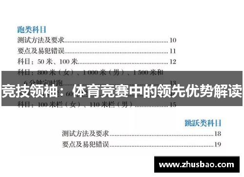竞技领袖：体育竞赛中的领先优势解读